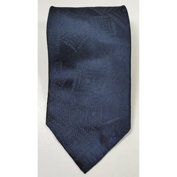 Vintage 60" Long Royal Blue Geometric Diamond Boxes Ketch Men's Tie Polyester - Picture 2 of 7
